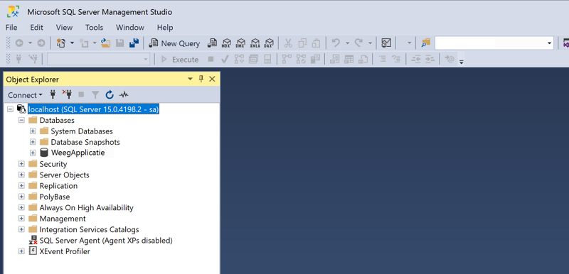 SQL Server Management Studio